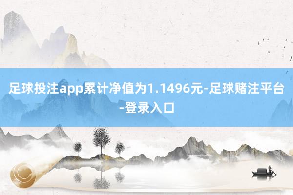 足球投注app累计净值为1.1496元-足球赌注平台-登录入口