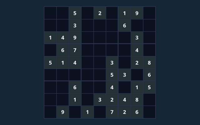 Classic Sudoku game board
